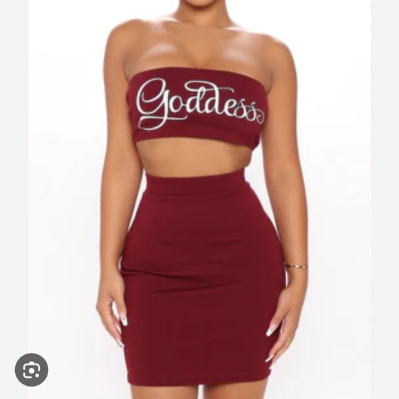 Feeling A Goddess Skirt Set Black - L - Picture 1 of 2